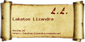 Lakatos Lizandra névjegykártya